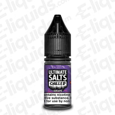grape nic salt eliquid by ultimate puff chillled