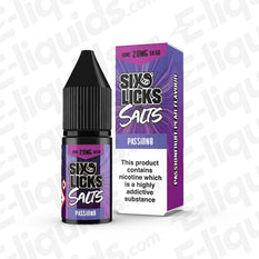 Passion8 Nic Salt E-liquid by Six Licks