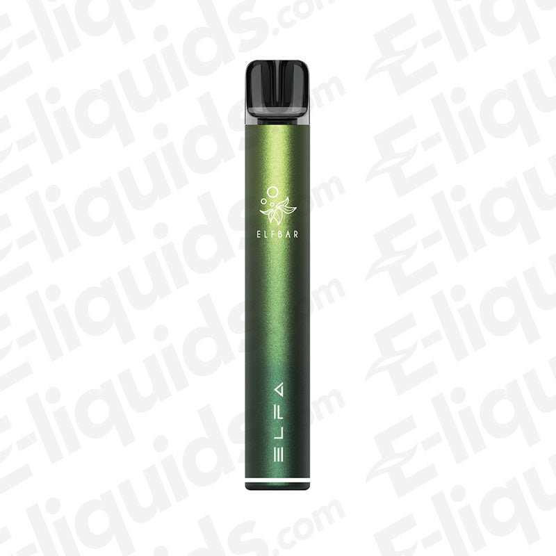 Elf Bar ELFA Pro Pod Kit vape device in green with sleek design for extended vaping sessions.