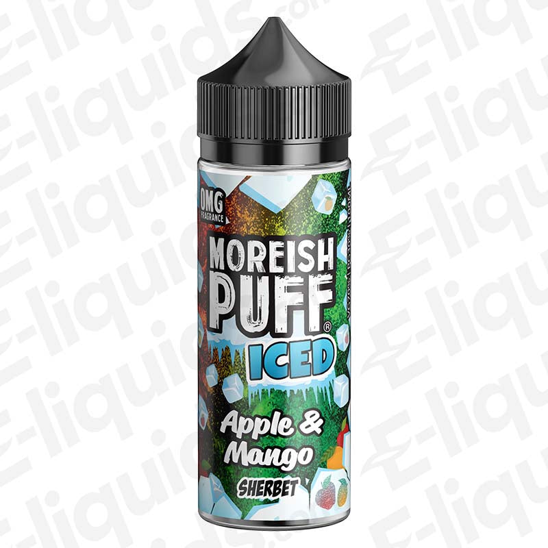 Moreish Puff Iced Apple & Mango Sherbet Iced 100ml Shortfill Vape Juice