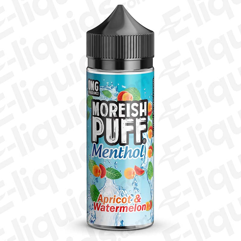 Moreish Puff Menthol Apricot & Watermelon Menthol 100ml Shortfill Vape Juice
