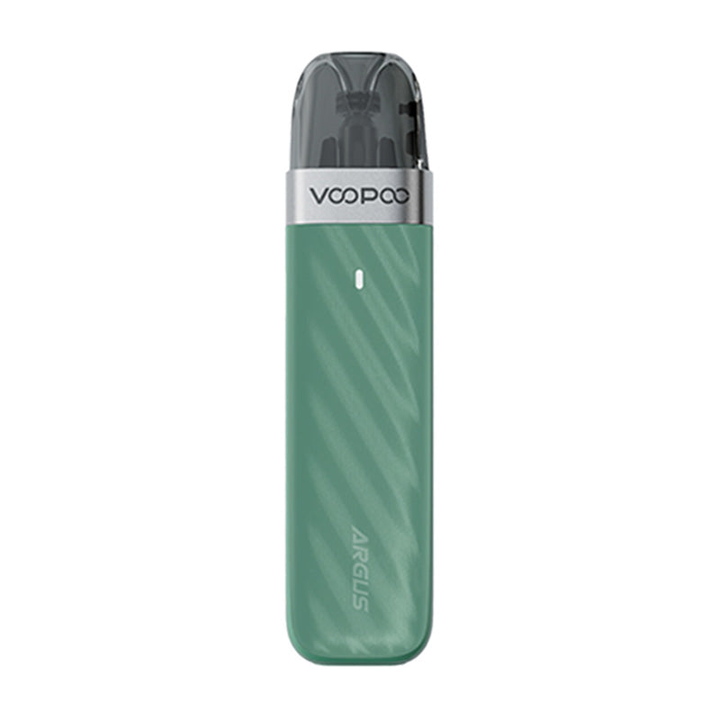 Voopoo Argus Z2 Moss Green Vape Pod Kit with user-friendly design and 1500mAh battery, ideal for MTL and RDL vaping styles.