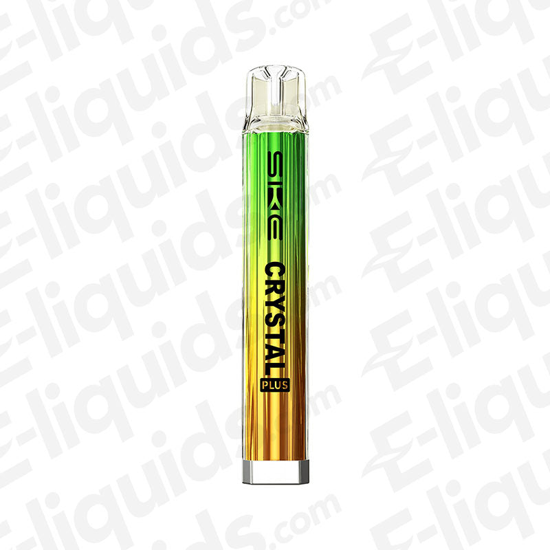 SKE Crystal Plus Pod Kit Vape Device in vibrant green and gold, offering smooth vaping experience.
