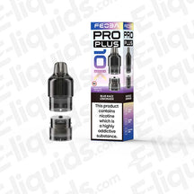 Feoba Pro Plus Blue Razz Lemonade Prefilled Pod with zesty Lemonade and sweet Blue Raspberry in multicolour packaging.