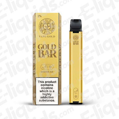 Banana Ice Gold Bar Disposable Vape Device