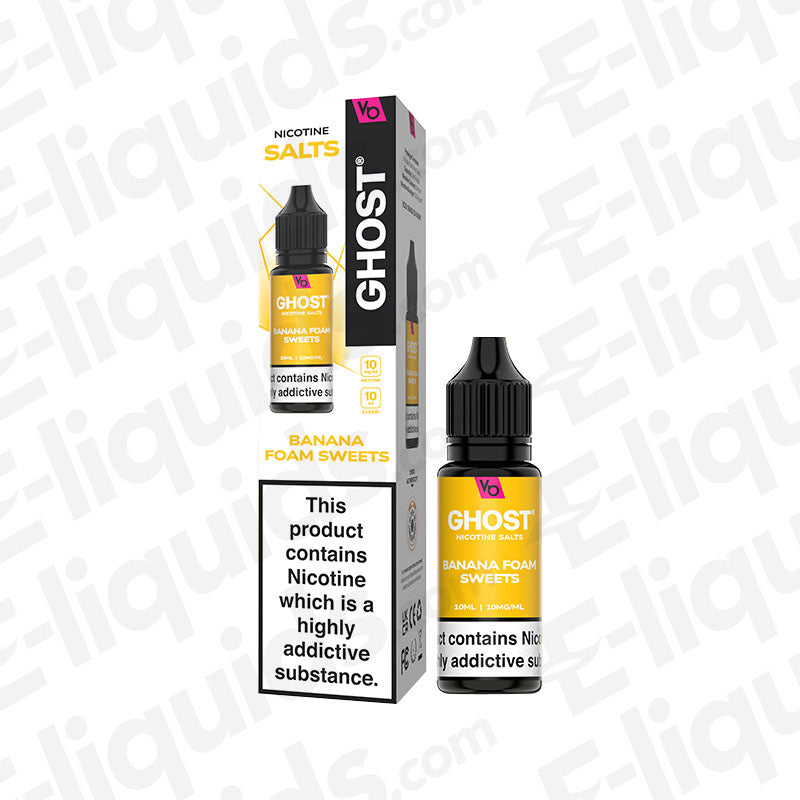Vapes Bars Ghost Banana Foam Sweets Nic Salt
