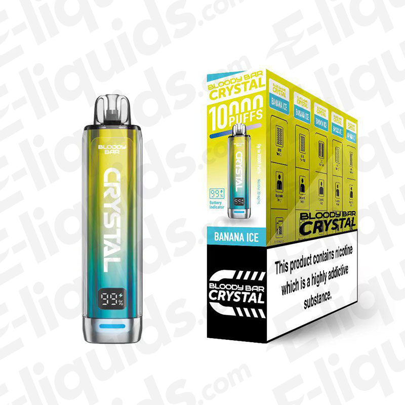 Bloody Bar Crystal 10K Banana Ice Prefilled Pod Kit