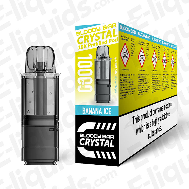Bloody Bar Crystal 10K Banana Ice Prefilled Pods
