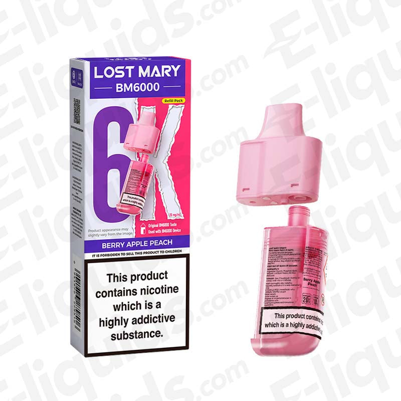 Lost Mary BM6000 Blueberry Sour Raspberry Prefilled Pod Lost Mary BM6000 Blueberry Sour Raspberry Prefilled Pod