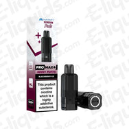 Hayati Pro Max Blackberry Ice Prefilled Pod with rich Blackberry flavour and a cooling menthol finish in dark purple and blue packaging.