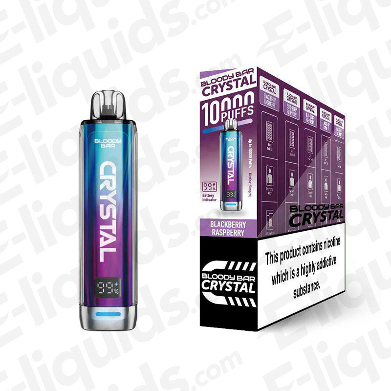 Bloody Bar Crystal 10K Blackberry Raspberry Prefilled Pod Kit
