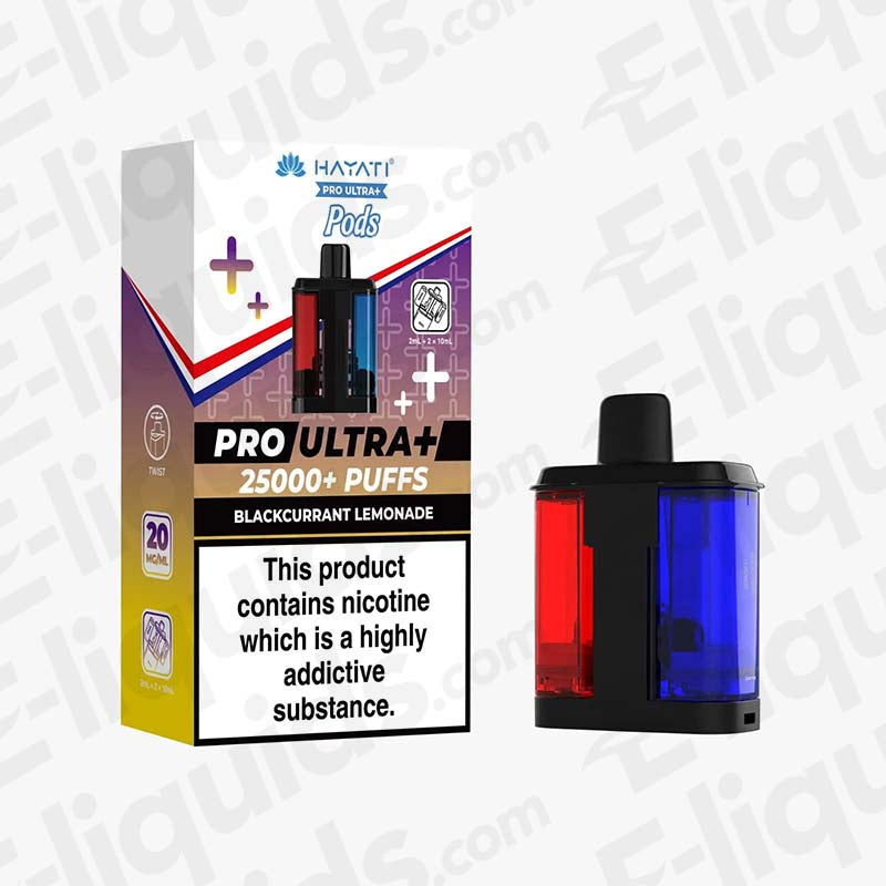 Hayati Pro Ultra+ 25K Blackcurrant Lemonade Prefilled Pods