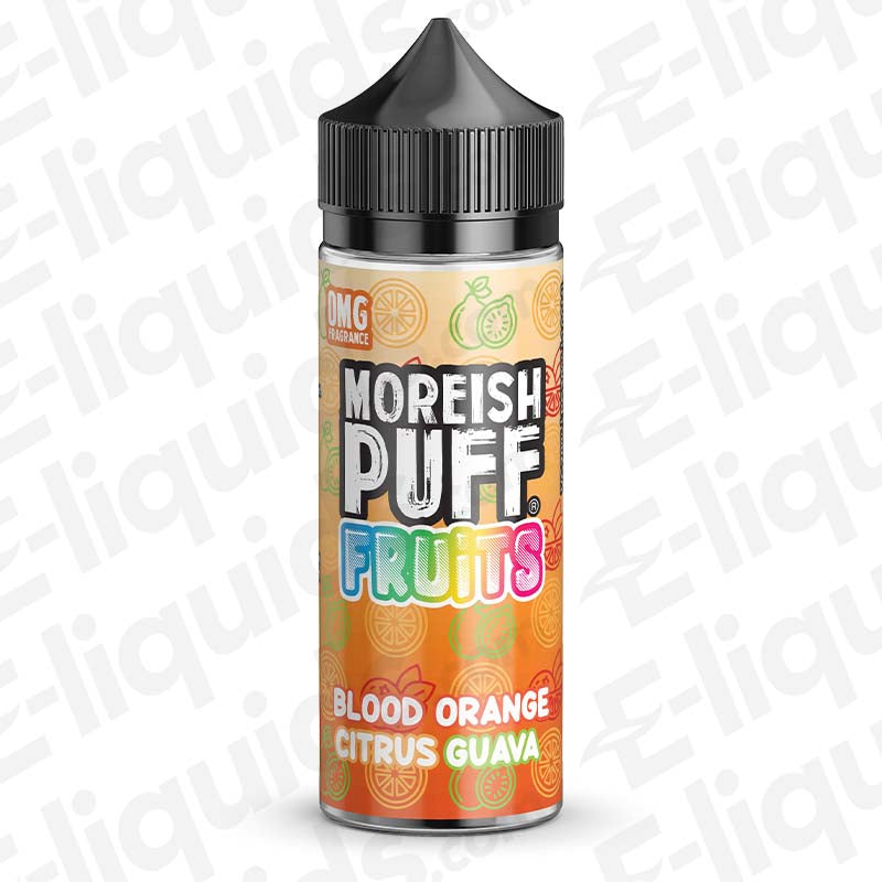 Moreish Puff Fruits Blood Orange Citrus Guava Fruits 100ml Shortfill Vape Juice