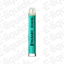 SKE Crystal Plus Pod Vape Device in vibrant turquoise design, showcasing sleek recharging feature and prefilled pods.