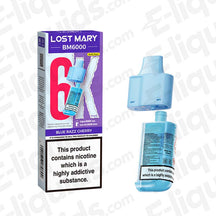 Lost Mary BM6000 Blue Razz Cherry Prefilled Pod