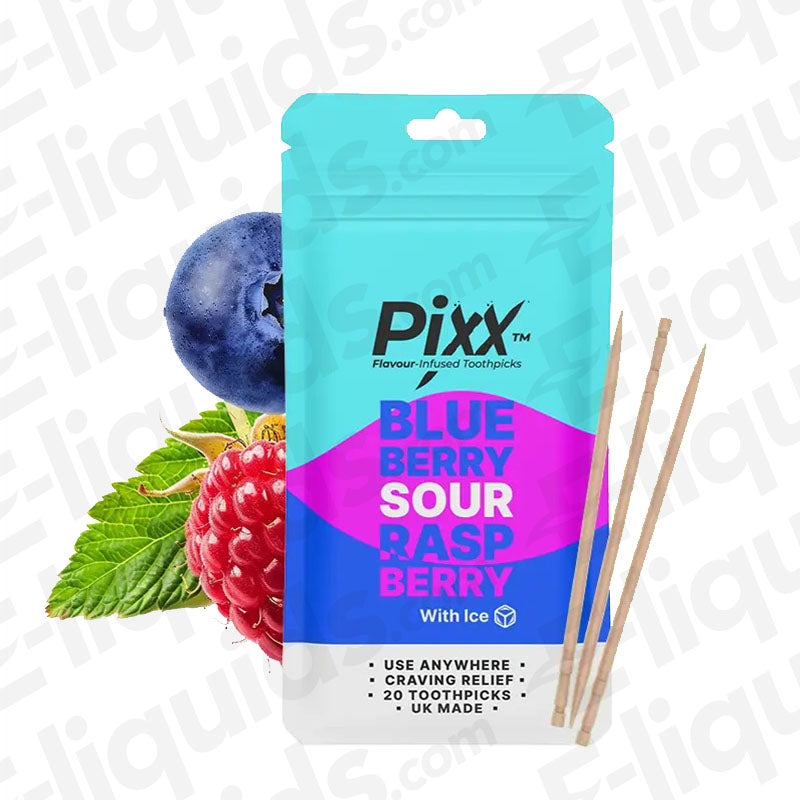 Blue Raspberry Tooth Pick Pixx Grape & Raspberry 0mg Toothpicks | Berry