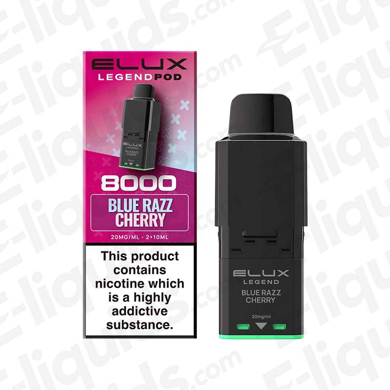 Elux Legend 8000 Blue Razz Cherry Prefilled Pod