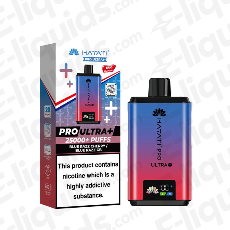 Hayati Pro Ultra+ 25K Blue Razz Cherry - Blue Razz GB Prefilled Pod Kit