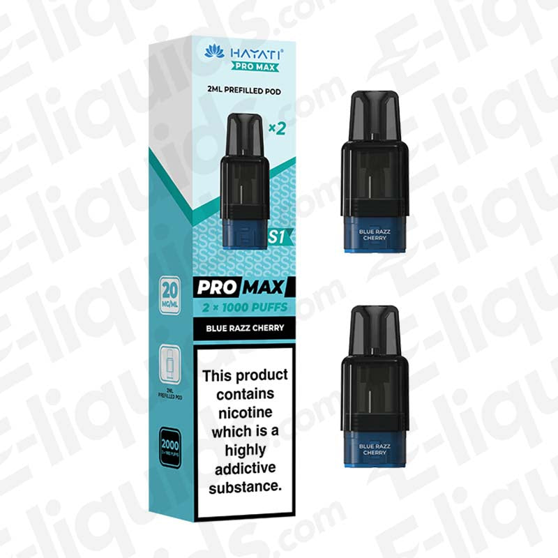 Hayati Pro Max S1 Blue Razz Cherry Prefilled Replacement Pod