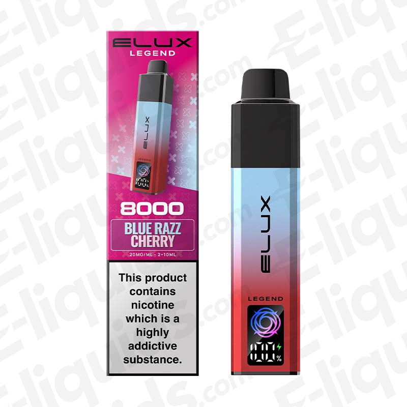 Elux Legend 8000 Blue Razz Cherry Prefilled Pod Kit