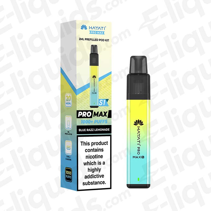 Hayati Pro Max S1 Blue Razz Lemonade Prefilled Pod Kit