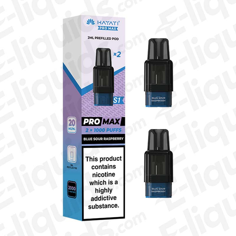 Hayati Pro Max S1 Blue Sour Raspberry Prefilled Replacement Pod