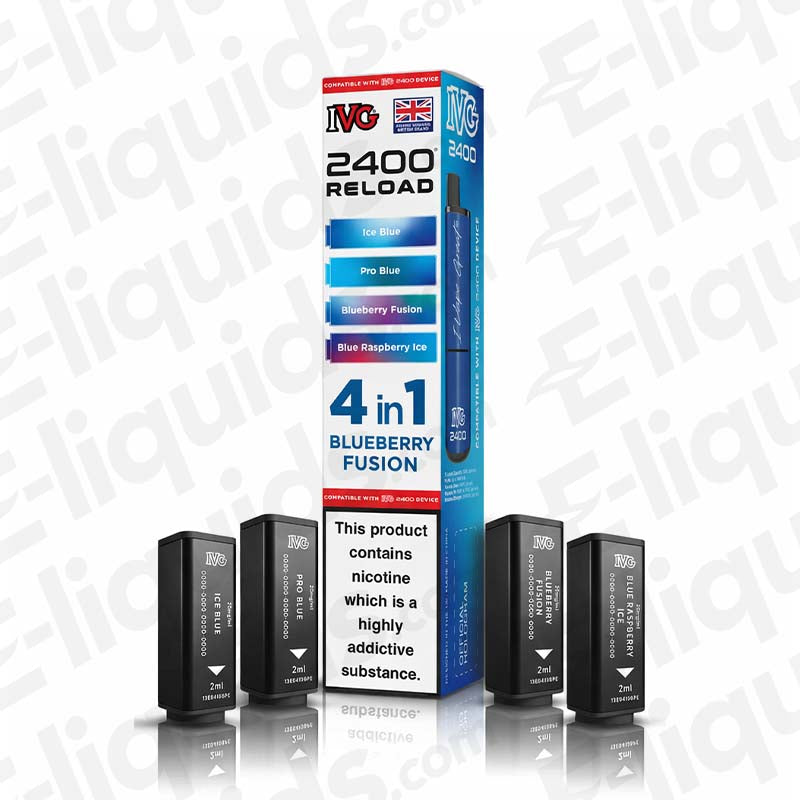 IVG 2400 4 in 1 Blueberry Fusion Prefilled Pod