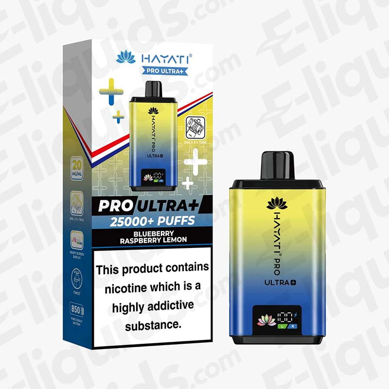 Hayati Pro Ultra+ 25K Blueberry Raspberry Lemon Prefilled Pod Kit