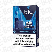 Blu Max 6000 Blueberry Ice Prefilled Pods