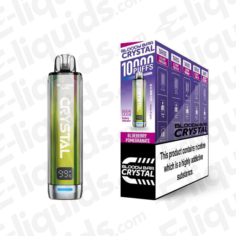 Bloody Bar Crystal 10K Blueberry Pomegranate Prefilled Pod Kit