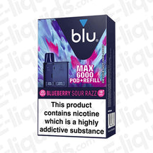 Blu Max 6000 Blueberry Sour Razz Prefilled Pods