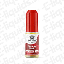Cherry Berry Bar Juice 5000 Nic Salts bottle with red cap, 10ml, 20mg Nic Salt, labeled as refillable e-liquid