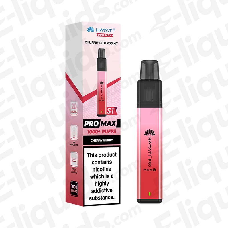 Hayati Pro Max S1 Cherry Berry Prefilled Pod Kit