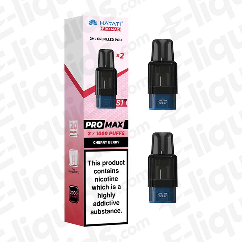 Hayati Pro Max S1 Cherry Berry Prefilled Replacement Pod