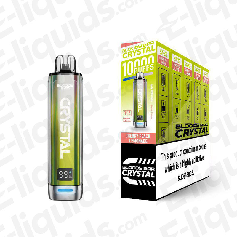 Bloody Bar Crystal 10K Cherry Peach Lemonade Prefilled Pod Kit
