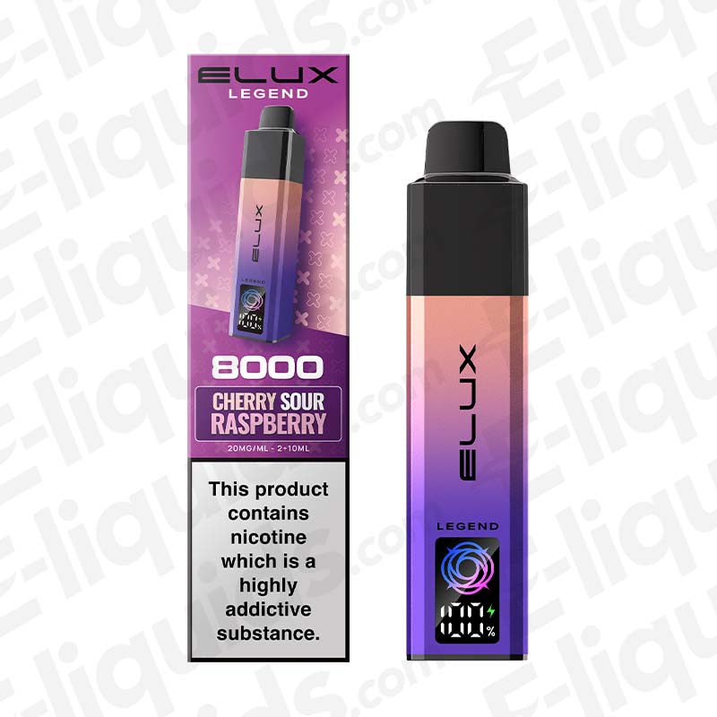 Elux Legend 8000 Cherry Sour Raspberry Prefilled Pod Kit