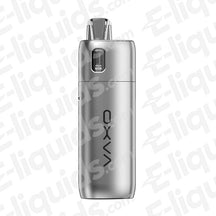 Oxva Oneo Pod Vape Kit in sleek silver design, showcasing modern vaping technology and user-friendly features.