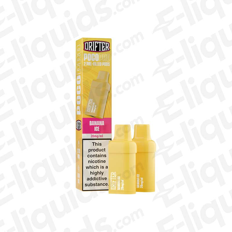 Drifter Poco Pro Banana Ice Prefilled Pods - 2ml
