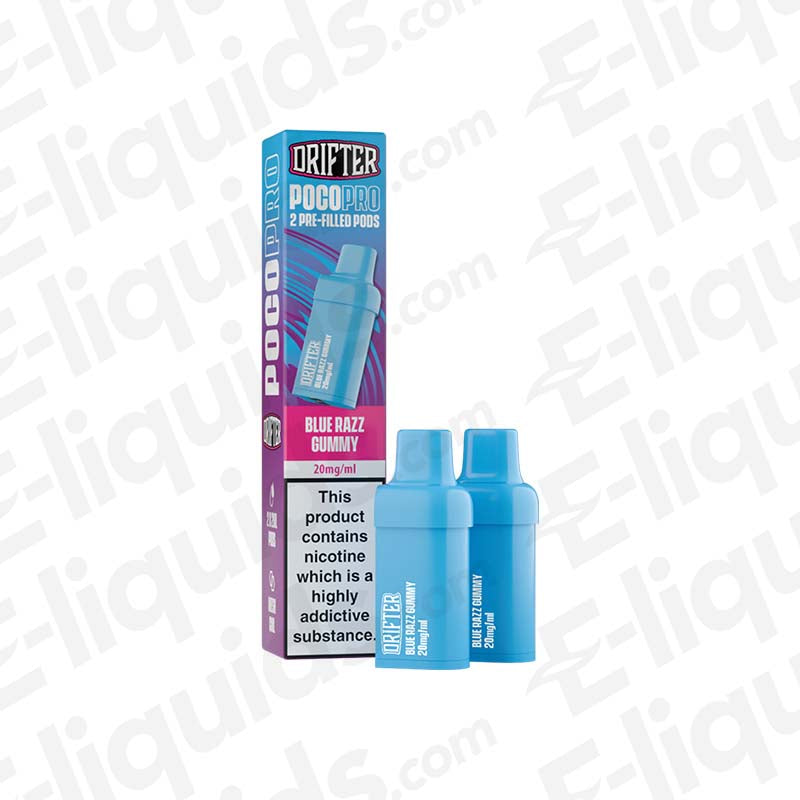 Drifter Poco Pro Blue Razz Gummy Prefilled Pods - 2ml