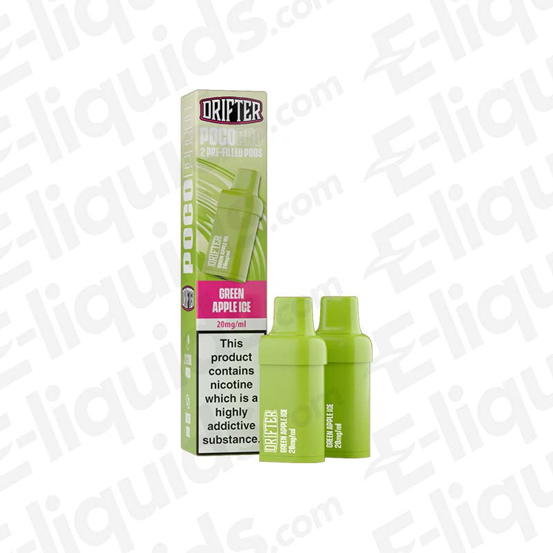 Drifter Poco Pro Green Apple Ice Prefilled Pods - 2ml