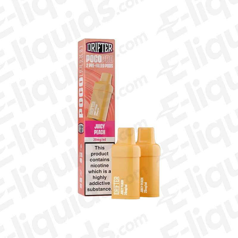 Drifter Poco Pro Juicy Peach Prefilled Pods - 2ml