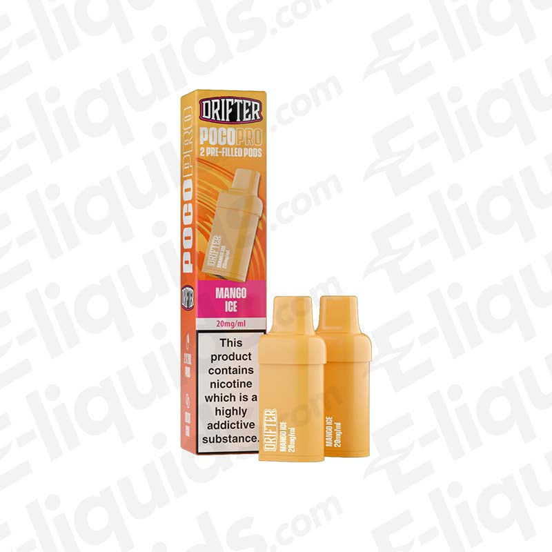 Drifter Poco Pro Mango Ice Prefilled Pods - 2ml