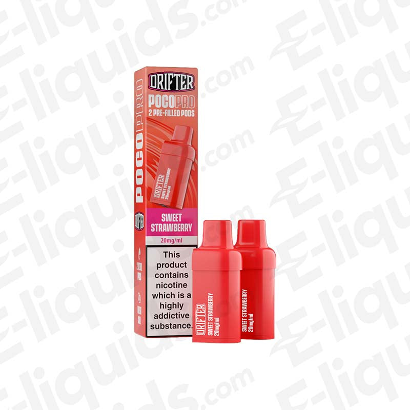 Drifter Poco Pro Sweet Strawberry Prefilled Pods - 2ml