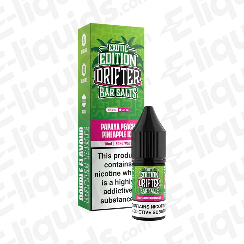Drifter Exotic Salts Papaya Peach Pineapple Ice Nic Salt