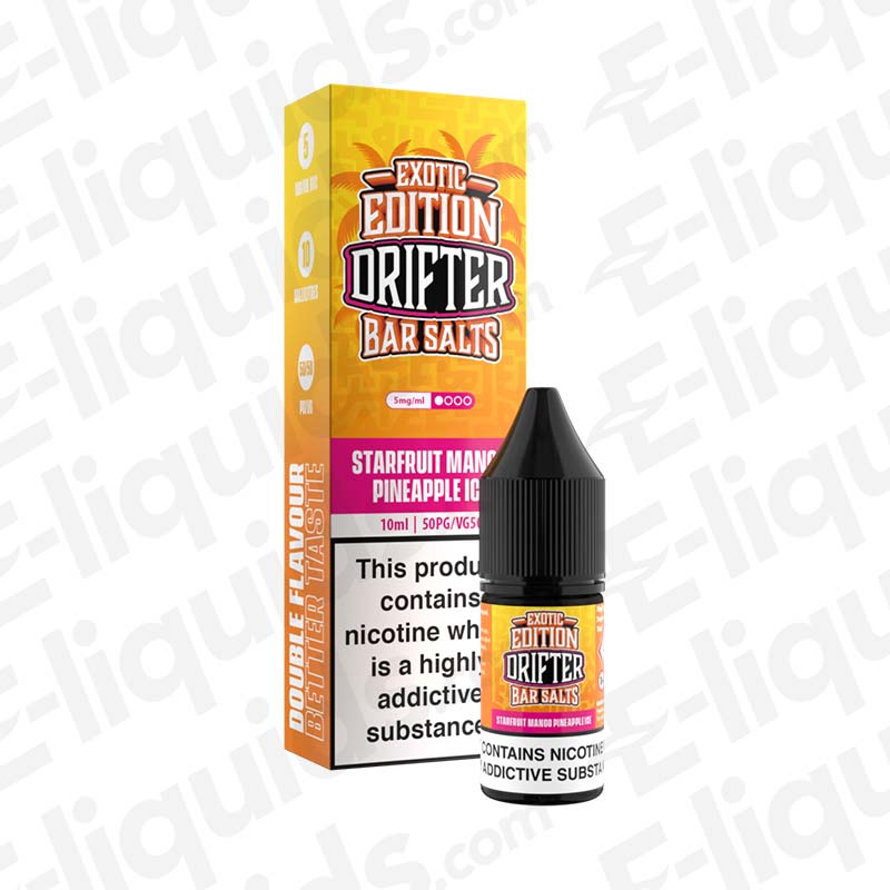 Drifter Exotic Salts Starfruit Mango Pineapple Ice Nic Salt