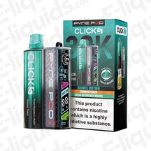 Pyne Pod Click S 30K Drinks Edition Prefilled Pod Kit in teal packaging with dual pod device, OLED screen and Summer Punch Fresh Raspberry Mojito flavours