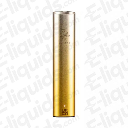Elf Bar Mate 500 vape device in gold color, compact and sleek design for easy vaping.