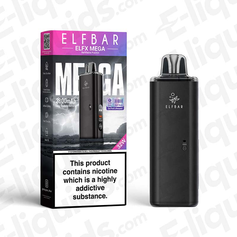 Elf Bar ELFX Mega Pod Kit | 2800mAh | Turbo and Eco Elf Bar ELFX Mega Pod Kit | 2800mAh | Turbo and Eco