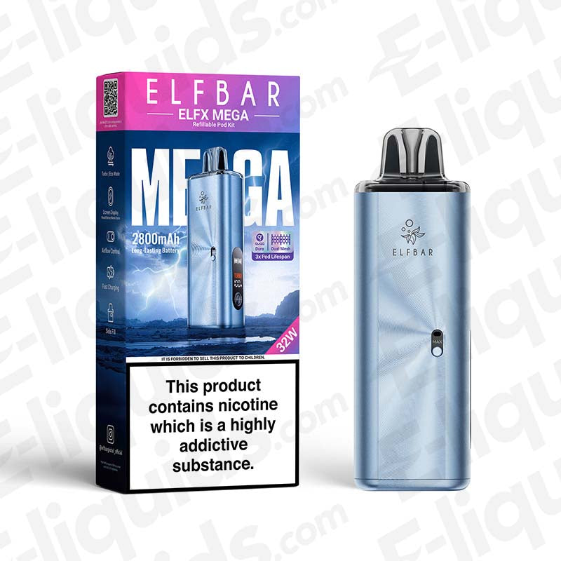 ELF BAR ELFX Mega Cyan Pod Kit