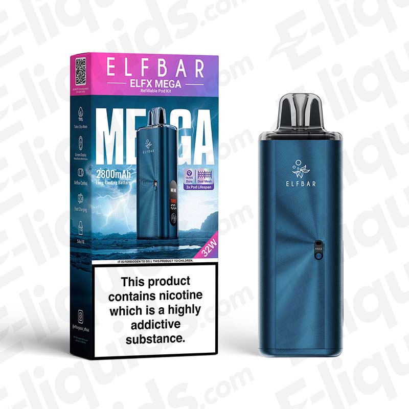 Elf Bar ELFX Mega Pod Kit | 2800mAh | Turbo and Eco Elf Bar ELFX Mega Pod Kit | 2800mAh | Turbo and Eco